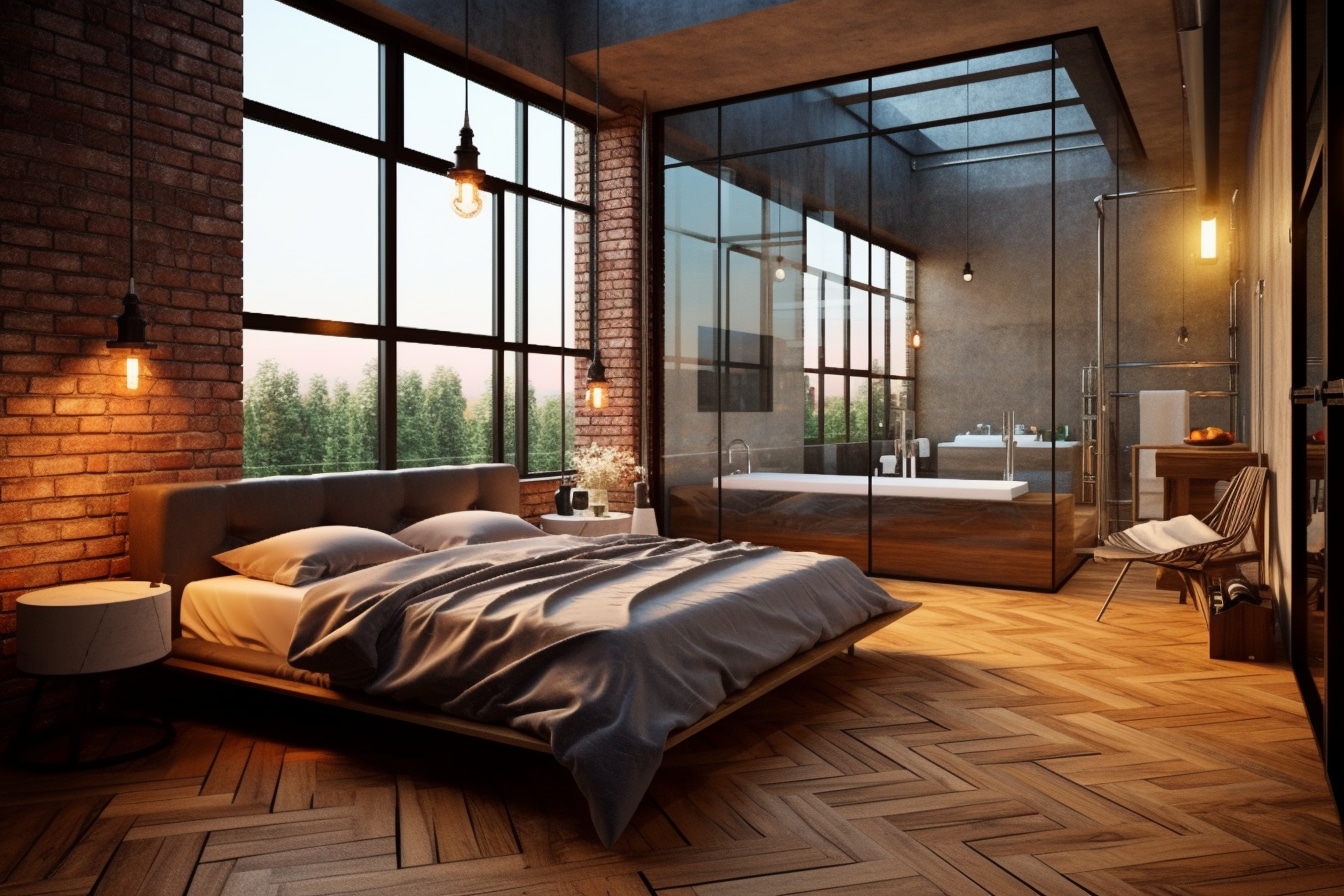 Optimisation de l’Espace : Intégration Parfaite de la Salle de Bain dans la Chambre d’un Loft